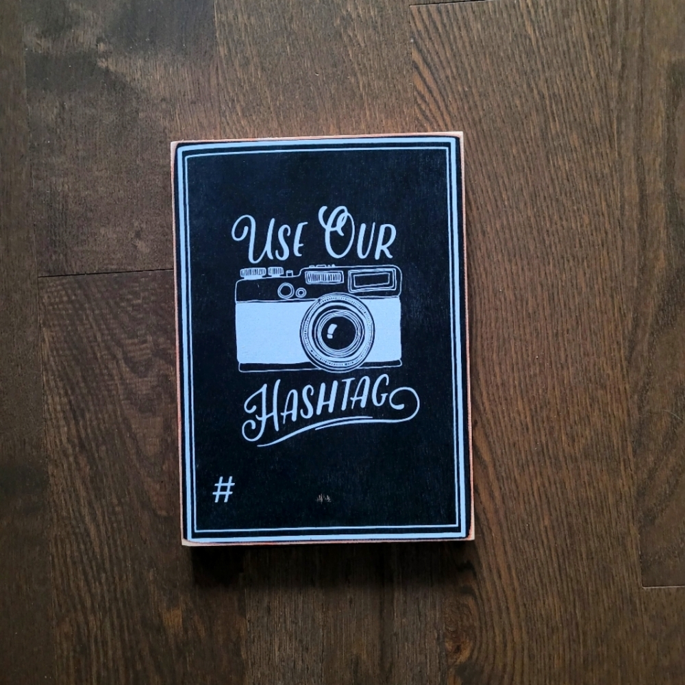 Hashtag Party / Wedding Sign
